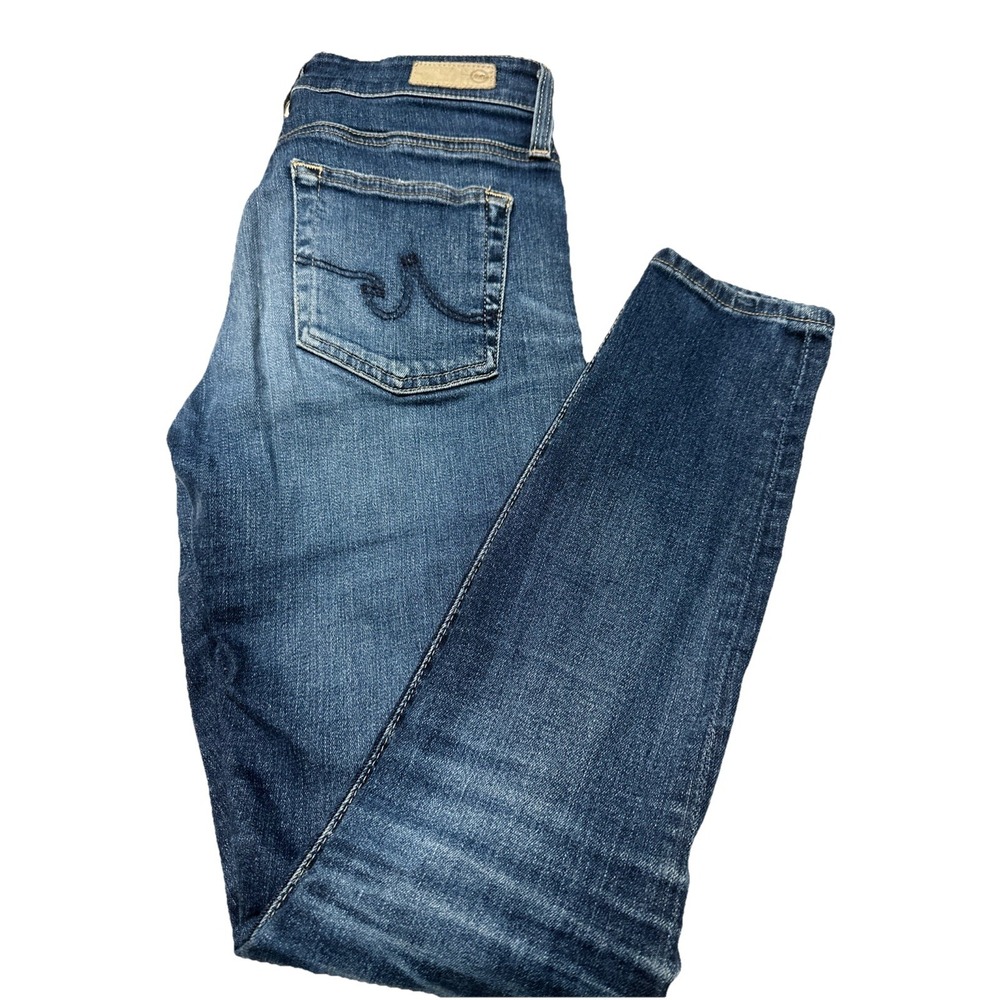 AG ADRIANO GOLDSCHMIED Women's High Rise Farrah Skinny Ankle Blue Jeans 27R